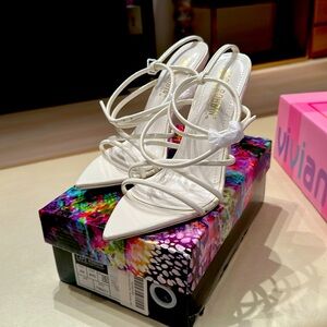 Cape Robbin white patent heels